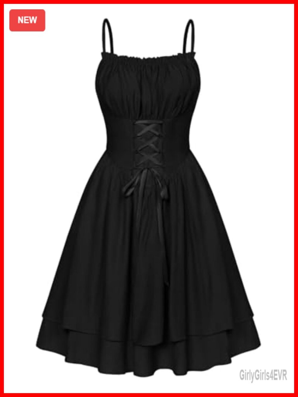 Scarlet Darkness Corset Mini Sundress Chiffon Lace-Up Off Shoulder Fairy Dress